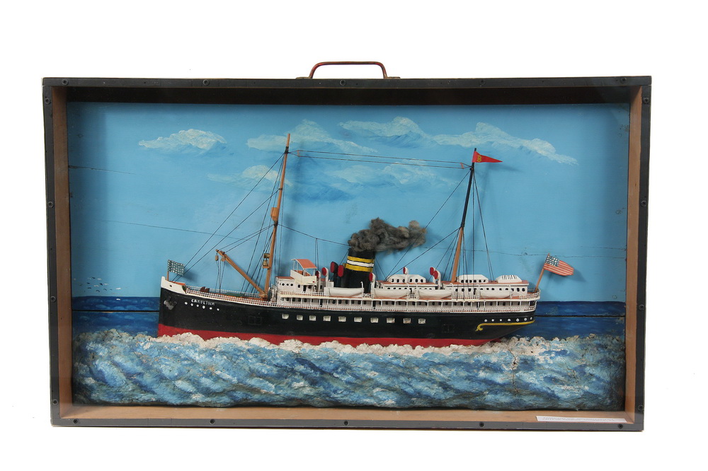 SHIPS DIORAMA - Circa 1920 Ship's