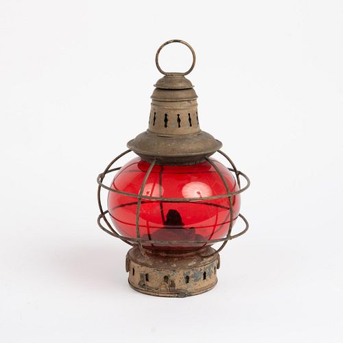 SHIPS DISTRESS SIGNAL LANTERN, 19TH