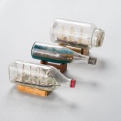 SHIPS IN BOTTLESLot of three m