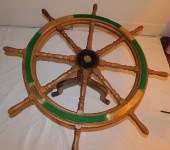 SHIP'S WHEEL COFFEE TABLEOld o