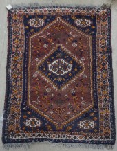 SHIRAZ RUG, 4FT 8IN X 3FT 6INS