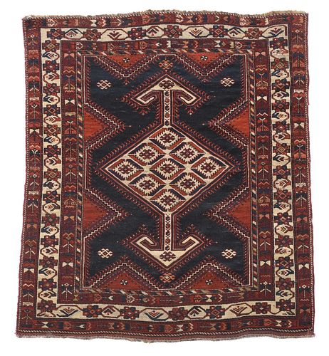 SHIRAZ RUG20th century, dark blue
