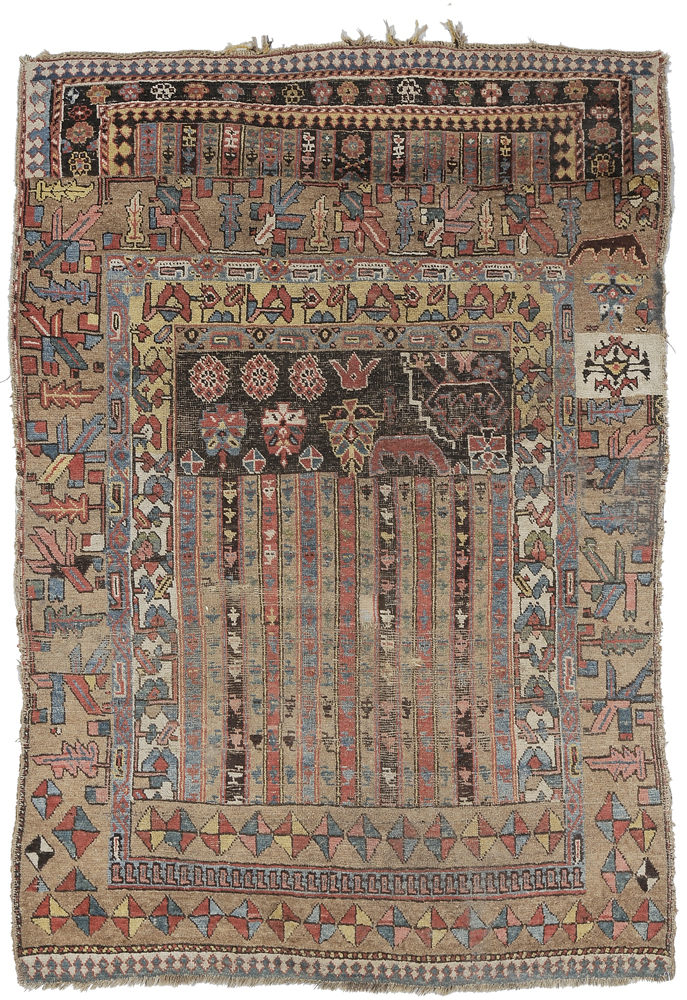 Shiraz Sampler Rug Persian, 20th