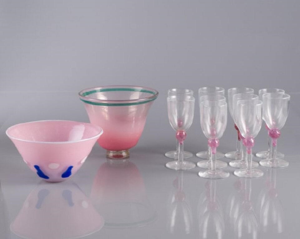 SHIRLEY CLOETE ART GLASS BOWLS &