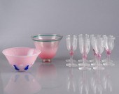 SHIRLEY CLOETE ART GLASS BOWLS