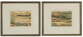 SHIRLEY PETTIBONE TWO WATERCOL