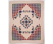 SHIRLEY SHENK APPLIQUE QUILT<b