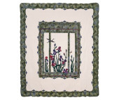 SHIRLEY SHENK APPLIQUE QUILT<b