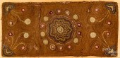 SHIRRED RUG, 19TH C., 64" X 31