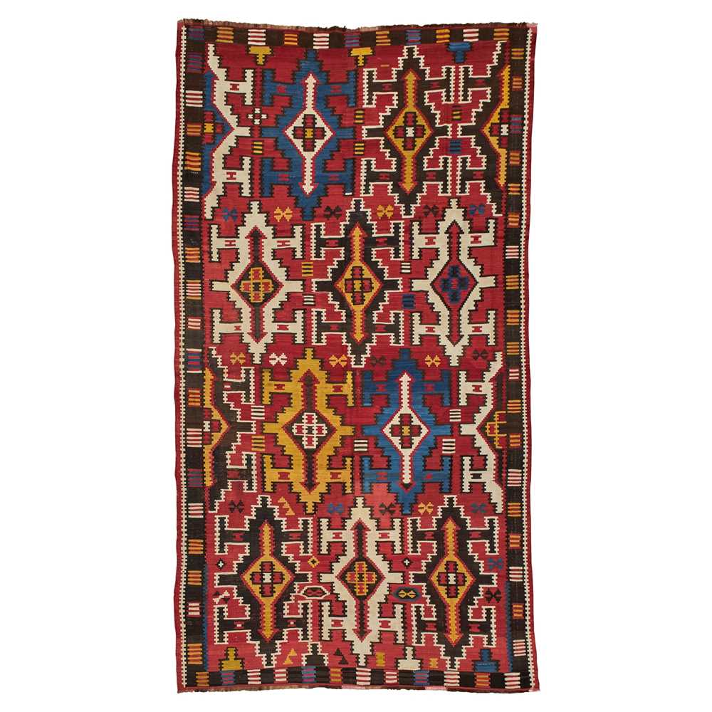 SHIRVAN KILIM CARPET EAST CAUCASUS,