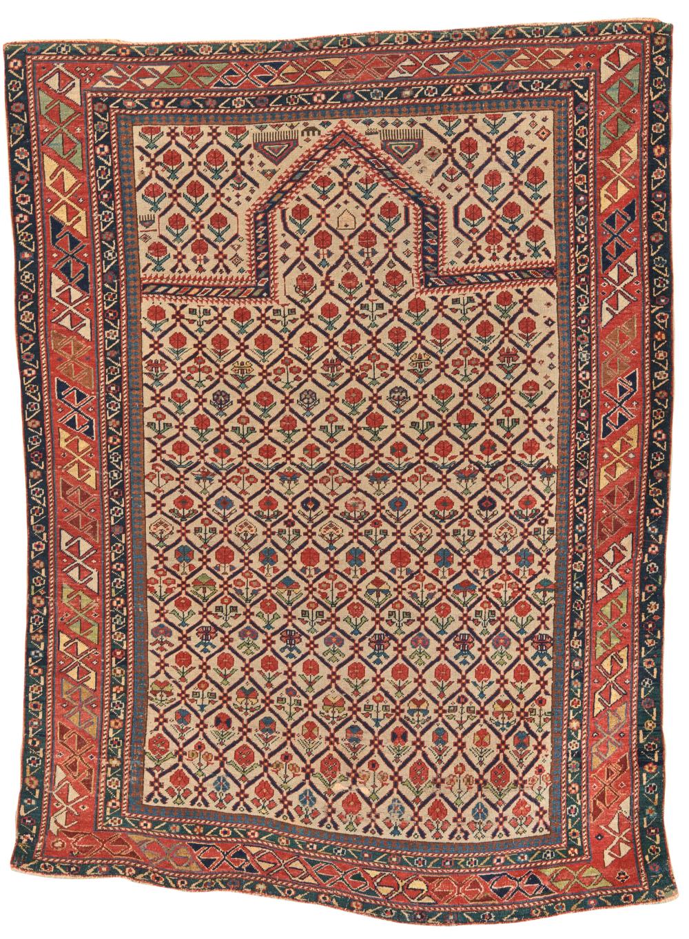 SHIRVAN MARASALLI PRAYER RUG,
