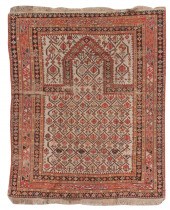 SHIRVAN PRAYER RUG: 3’9” X 4’7