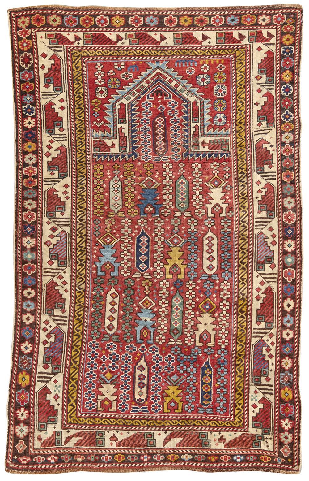 SHIRVAN PRAYER RUG, CAUCASUS, CA.