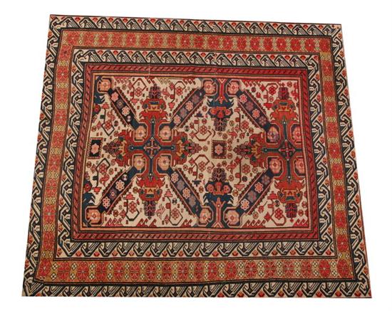 SHIRVAN RUG. - 4 ft. 6 in. x 4