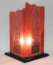SHLOMI HAZIZA RED LUCITE SCULP