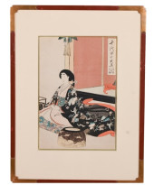 SHODO SIGNED WOOD BLOCK PRINT