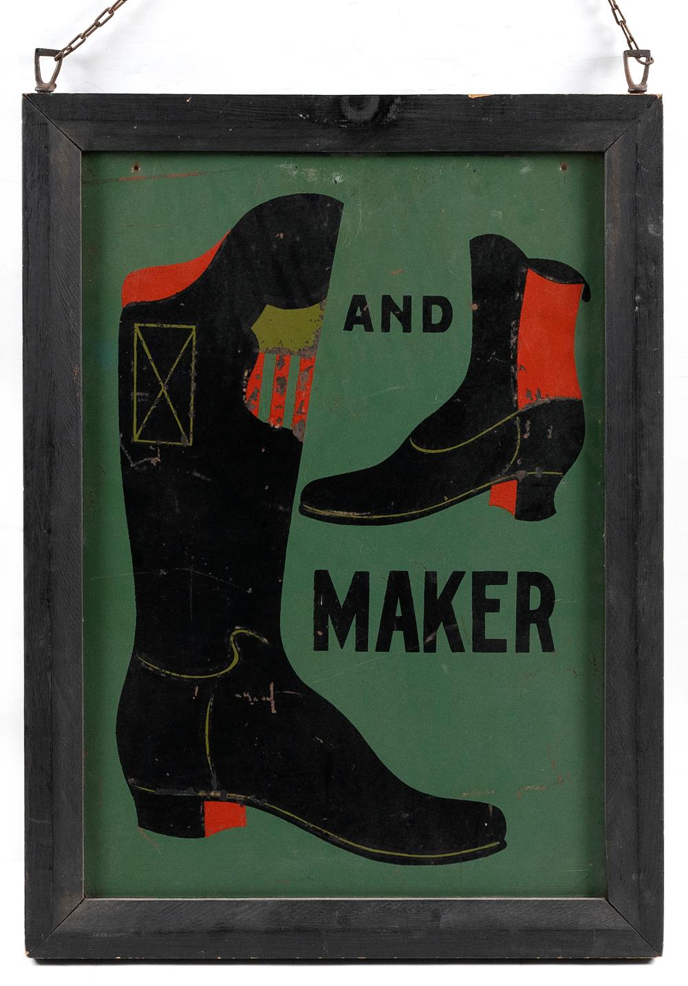 SHOEMAKER'S DOUBLE-SIDED TIN