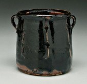 Shoji Hamada stoneware jar, sq