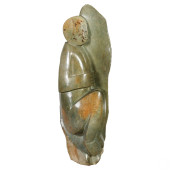 SHONA STYLE FIGURAL CARVED GRE