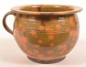 SHOONER MOTTLE GLAZED REDWARE