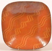 SHOONER REDWARE POTTERY SQUARE