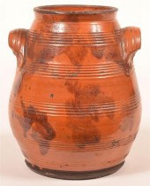 SHOONER REDWARE POTTERY STORAG
