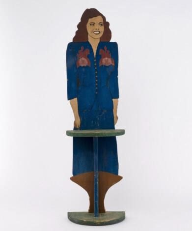 SHOP DISPLAY CUTOUT OF WOMAN, N.S.,