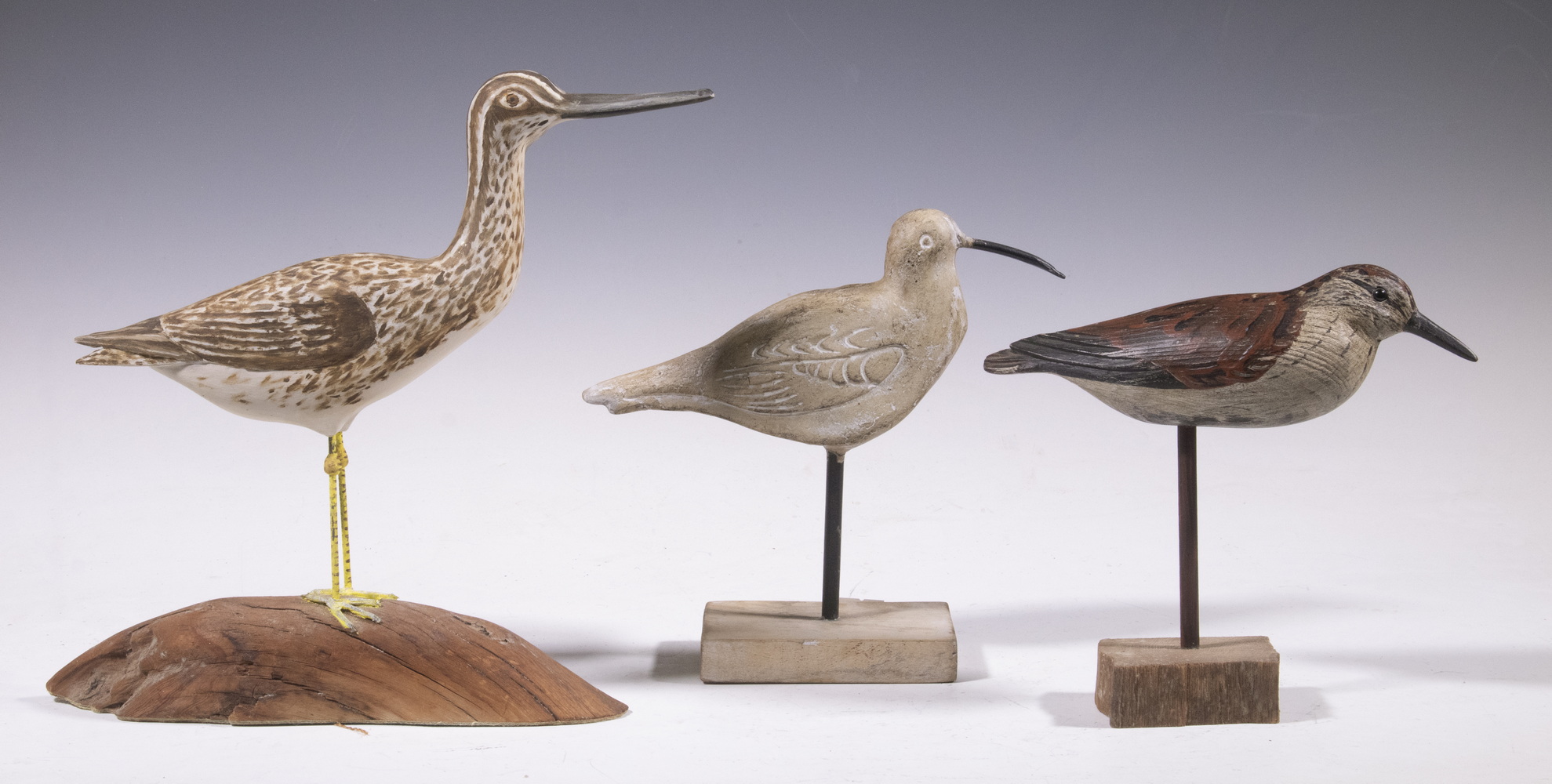 SHOREBIRD CARVINGS, ONE BY WILL