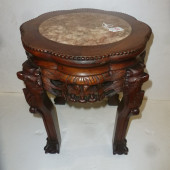 SHORT ROUND ASIAN FERN STAND W