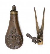 SHOT FLASK AND BULLET MOLD 19T
