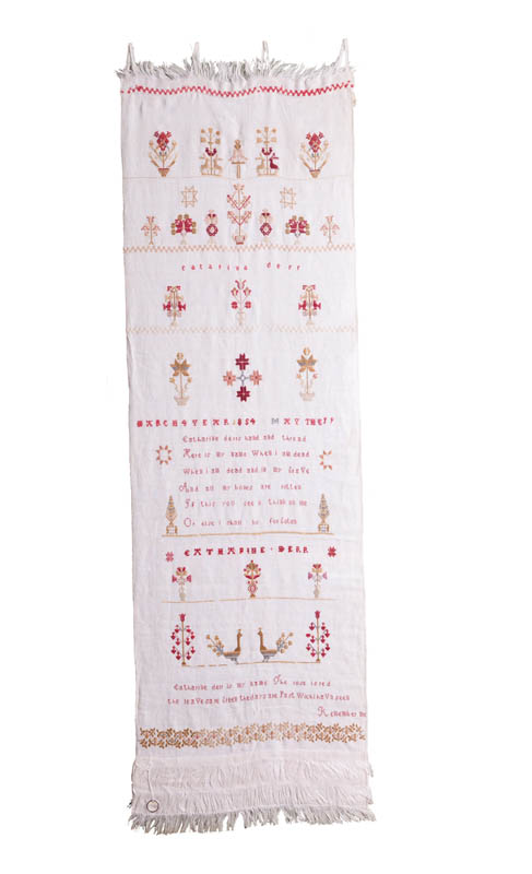 SHOW TOWEL.  Probably Pennsylvania