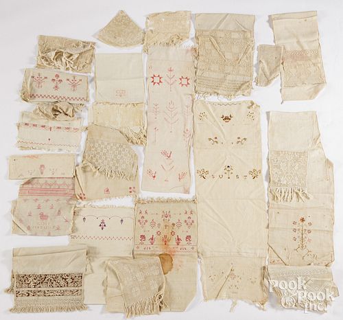 SHOW TOWELS.Large group of show