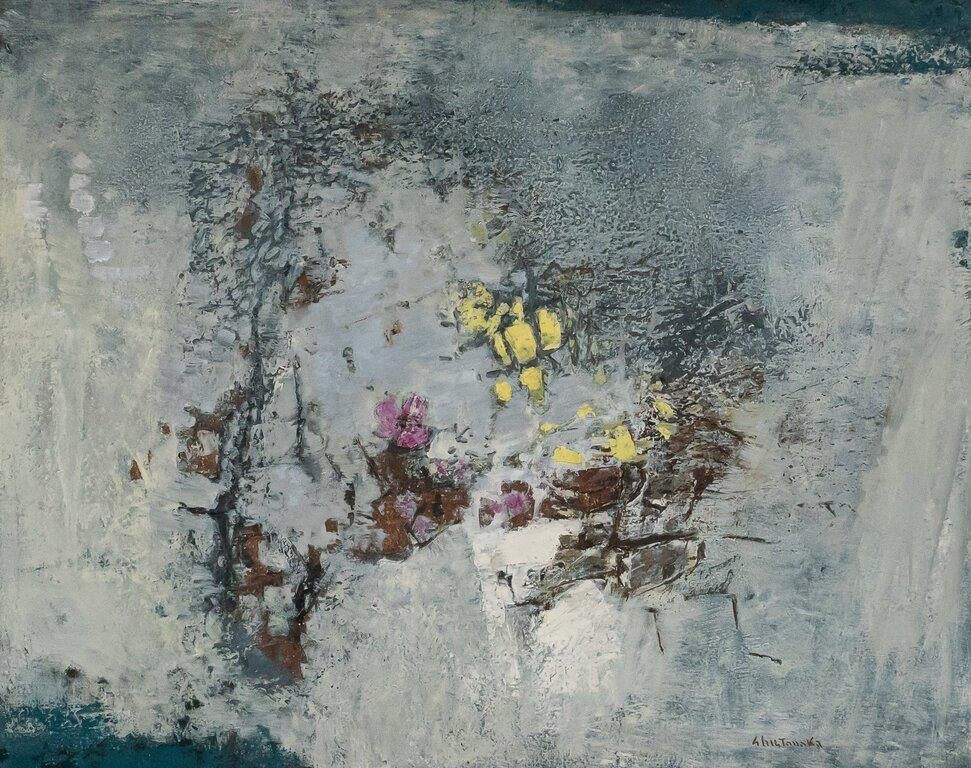 SHU TANAKA OIL ON CANVAS "SUR LE