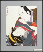 SHUNGA WOODBLOCK PRINT 20TH CE