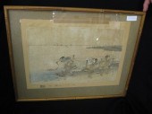 Shunko Japanese Woodblock fetc
