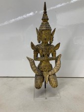 SIAMESE CARVED AND GILT WOOD F