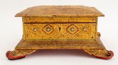 SIAMESE SHELL AND GEM SET GILT