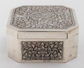 SIAMESE SILVER ENGRAVED BOX, 1