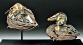 SICAN SILVER BIRDS W/ GOLD DET