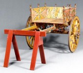 Sicilian carved, painted donke