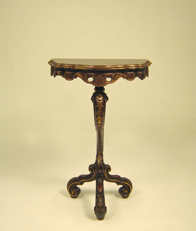 Sicilian rococo style walnut and