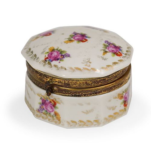 SICO PORCELAIN FLORAL TRINKET
