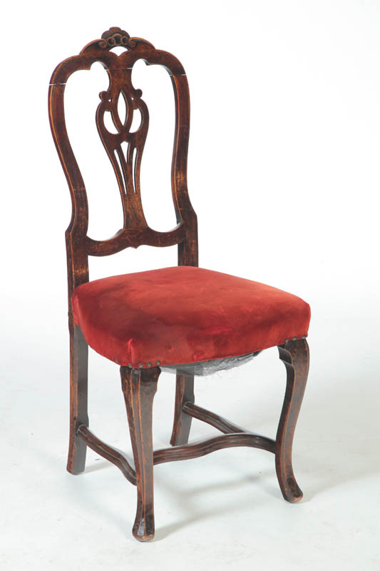 SIDE CHAIR.  Possibly Italy  19th