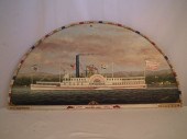 SIDE PADDLE STEAMSHIP PLAQUEOl