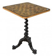 SIDE TABLE, WITH ALL OVER BLAC