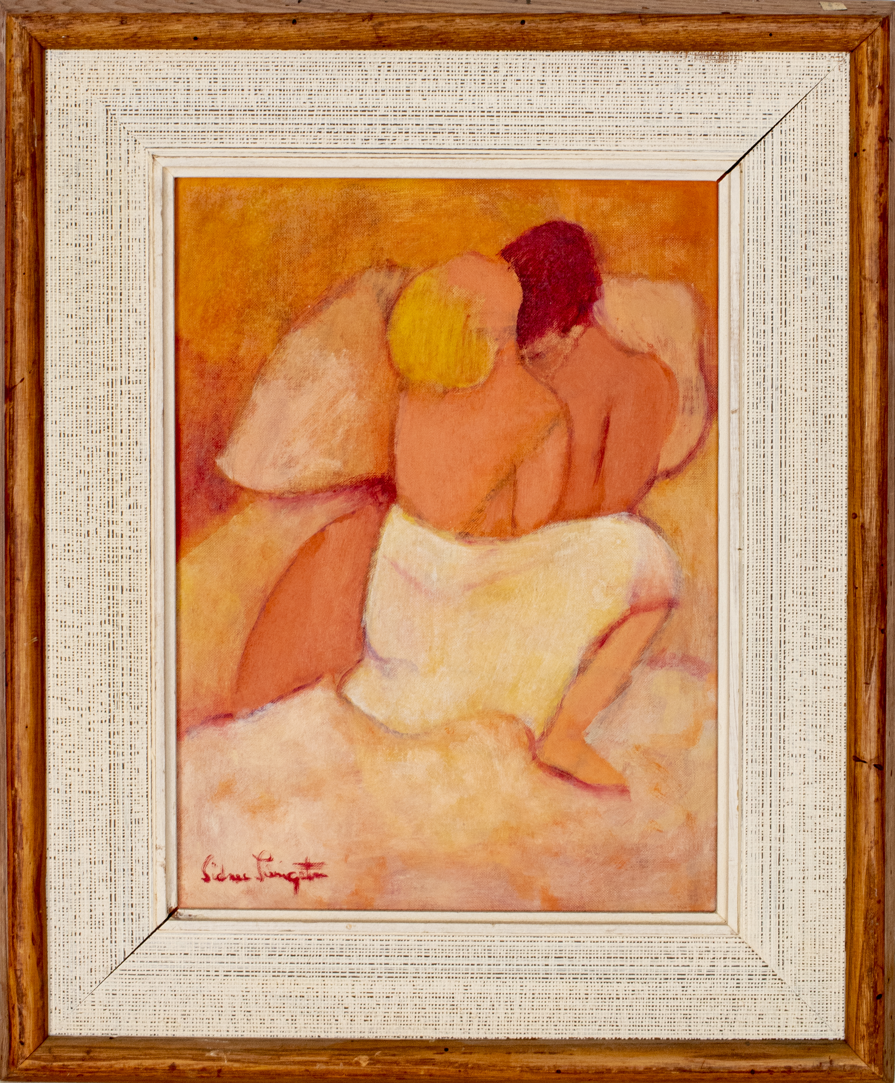 SIDNEE LIVINGSTON "LOVERS" OIL ON