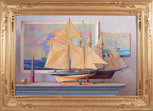 SIDNEY F. WILLIS ACRYLIC ON