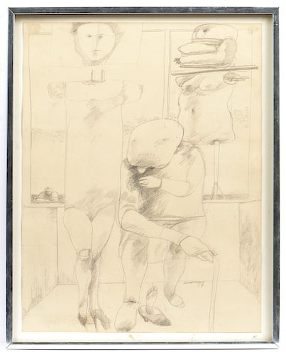 SIDNEY GOODMAN (1936-2013) GRAPHITE