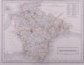 SIDNEY HALL MAP OF DEVONSHIRE