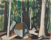 SIDNEY LAUFMAN, OIL ON MOUNTED